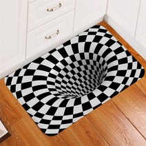 이케아러그 양털러그 BeddingOutlet 소용돌이 현관 매트 착시 영역 깔개 3D 인쇄 바닥 매트 미끄럼 방지 욕실 카펫 어지러운 장식 Tapete 50x80 워셔블러그