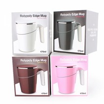 KNL555777스텐진공 브라운470ml 엣지머그 오슬로_롤리폴리, 상세페이지 참조, 470ml