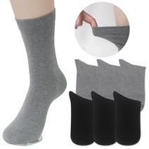 골져스토어 압박없는 남자 정장 장목 순면특허 무압박 양말 노밴드장목(5켤레+1)