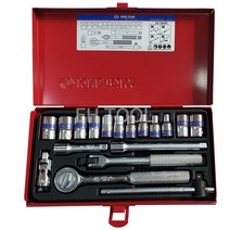 대만 킹토니 1/4 소켓렌치세트 18PCS 2518MR 복스세트 복스알, 18개