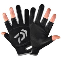 봄 가을 세손가락 핑거프리 장갑 3컷 피싱 글러브낚시 남성용, 그린