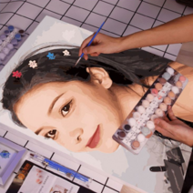 DIY 연예인 주문제작 여친선물 명화그리기 취미 연인 선물 맞춤 유화 초상화 드로잉, 42가지 색