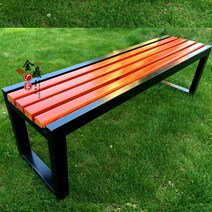 버스정류장 인테리어 벤치 인조목 파고라 등산로 정자 야외평벤치, 180x40x45cm 커피색