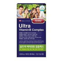 비타민B 8종 나이아신 판토텐산 비오틴 엽산 에너지 활력 영양제 노블 90정, 90캡슐