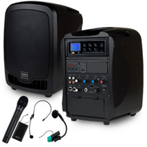 포터블 앰프스피커 AT-115BN 900메가 무선마이크내장 MAX파워 150W (핸드+벨트형 마이크중 택1) 카날스 - STM, 선택1) 핸드마이크형