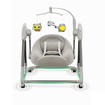 전동 바운서 흔들의자 자동 요람침대 스윙 수면침대, 블루 음성 제어 블루투스 모델