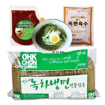 옥천 녹차냉면2kg+비빔장500g+육수5봉/셋트(10인분) 핫굿, 상세페이지 참조