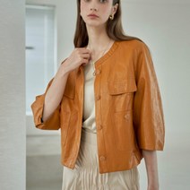 르니앤맥코이 노카라 에코레더 세미 블루종 점퍼