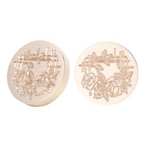 문구 스탬프 로즈 가든 라운드 레트로 인감 왁스 스탬프 헤드 화재 페인트 서명 초대 카드 만들기 장식 없, 01 MGY01