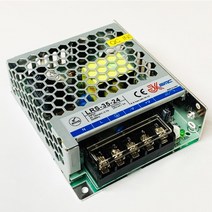 자체브랜드 전원공급 파워서플라이 SMPS JK-LRS-35-24 35W 24V, 220V 파워코드2M