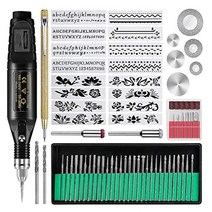미니 레이저 각인기 소형 금속 가죽 마킹기 미국 플러그 조각 도구 키트 전기 유선 펜 네일 그라인더 피스, 02 Black