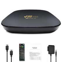미디어박스 미디소프트 영상재생 미디어플레이어 V88Smart TV 박스 안드로이드 12 Allwinner H3 쿼드 코어, 04 4GB 32GB EU