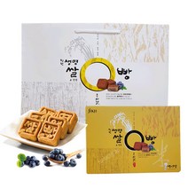 [맥아당] 청원생명쌀과 블루베리로 만든 생명쌀빵 24입, 1box