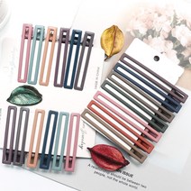 코욜하우키 여성 앞머리 핀 악어 머리핀 19개 세트 미용실 집게핀 스퀘어 헤어 머리 고정핀