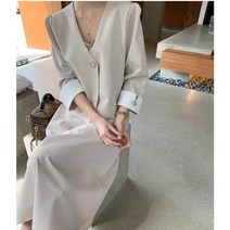 봄 새로운 스타일 원버튼 루즈핏 여성 정장코트