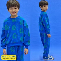 [매직에디션9] 덕콰이어트 댄싱베어타올지맨투맨 블루 DQ315TS107