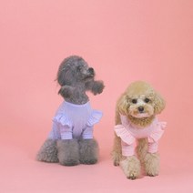 자체제작 강아지옷 여름의류 랄라 스윗 티셔츠, 색상:핑크|사이즈:L