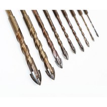 쏠디 만능 드릴 비트 뚫기 타공기리 콘크리트 유리 타일, 드릴비트4mm