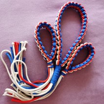 무에타이 몽콘 머리띠 격투기 용품 스포츠 파프랏찌앗, XS 빨강과 흰색 2색폭 3.0 cm