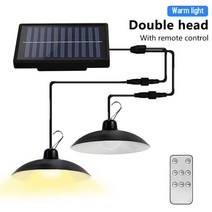태양광 센서등 조명등 야외 태양광 조명 원격 제어 솔라 펜던트 램프 100 LED 야간 실내 창고 헛간 루 샹, 05 07