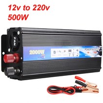 자동차 인버터 3000W-500W 자동차 인버터 12V/24V DC ~ 전압 변압기 USB 차량용 충전기 포함, 01 12v to 220v 500W