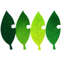 [동화오피스] 쥬쥬 4000 펠트완성품 나뭇잎모음 4입 / 환경판꾸미기, 펠트 나뭇잎모듬