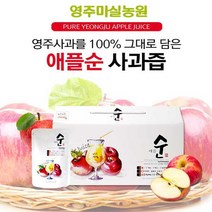 애플순 영주사과즙 명품사과즙효능 액기스 저온착즙원액 1박스x50포, 50개, 1박스
