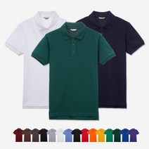 남녀공용 40수 연사 반팔 카라티셔츠 (15색 XS~XXL)