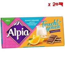 Alpia Fruchtgenuss 알피아 후르츠 엔조이먼트 써니 오렌지 크리스피 요거트 크림 100g 20팩
