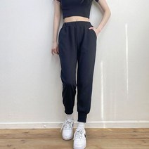 [키작녀용&키큰녀용] 탄탄밴딩 꾸안꾸 주머니 시보리 조거팬츠