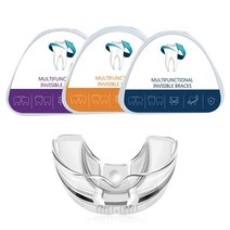 1 세트 치아 리테이너 Bruxism 마우스 가드 3 단계 치과 교정 교정기 중지 잠자는 안티 코 고는 장치, 1세트 - 상자 포함