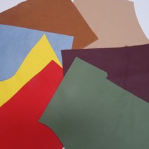천연 가죽 원단 1kg 랜덤발송 자투리 공예 DIY 초보 연습용 가죽공예원단, 자투리원단