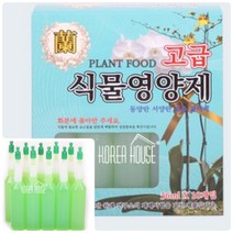 위월천 앰플형 화분 식물영양제 고급형 1각 36ML 10개입 동양란영양제 다육이영양제 관엽식물영양제