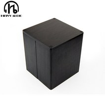 앰프 매장용 스피커 90*90*100mm E 코어 변압기 커버 HiFi 오디오 튜브 DIY 시스템에 대 한 알루미늄 쉴드 케이스 인클로저, [02] Black