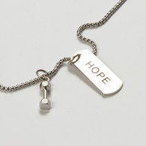 덤벨 HOPE 써지컬스틸 헬스 목걸이