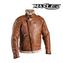 맥슬러 ARC MUSTANG JACKET - Brown / 아크 무스탕 자켓 / 오토바이 겨울자켓, L