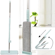 거실 바닥 자동 세척 밀대 + 극세사 물걸레 기본 2P