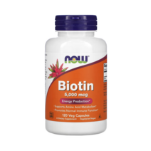 나우푸드 비오틴 5000mcg 120정 베지캡슐 Biotin 스테아르산, 기본, 1개
