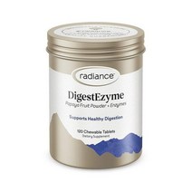 New ZeaLand 직구 래디언스 프리미엄 그레이드 씹을 수 있는 Digest 엔자임 enzyme 120테블렛 1PACK, 수량, 상세참조