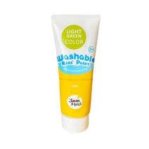 유아 미술 핑거물감 워셔블페인트 연두 돌아이 돌아가