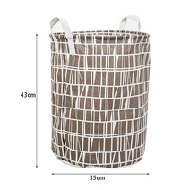 햄퍼 빨래함 빨래통 35x45cm 대용초경량 세탁 바구니 가정용 접이식 옷 코튼 린넨 가방 장난감 보관, 11 11