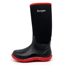 Rongee RongeeRongee 여성용 고무 레인 머크 부츠 네오프렌 단열 방수 블랙. 7
