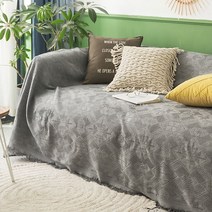 쇼파 패드 6인용 천커버 가죽갈이 돌쇼파 매트 천갈이, Lingge 그레이_230 x 280cm