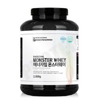 에너자임 몬스터웨이 WPC 프로틴 헬스보충제 초코맛, 2000g, 2개