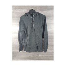 볼컴 남성 후드 블랙 면 긴팔 풀오버 솔리드 로고 사이즈 s 458475