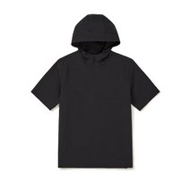 snow peak S23MMRAN20 루트 스티치 반팔 아노락 Dark Charcoal