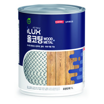아이럭스 삼화페인트 올코팅 철재 목재 콘크리트 녹방지페인트 1L, 그린 0158C