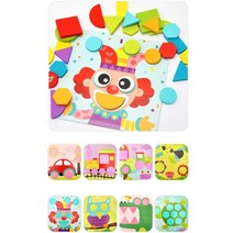 원목 아기도형맞추기 세트 도형놀이 교구 유아 영유아