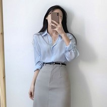 박남매 / 촤르르핏! 실키여리 긴팔 블라우스 P000BHSV