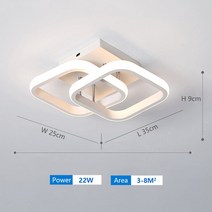안방 샹들리에 IRALAN천장 Led 복도 천장 조명부엌 침실 거실 발코니 통로 램프집 장식 로비 트랙 조명 모던 프렌치, 3 colors dimmable, 02 White